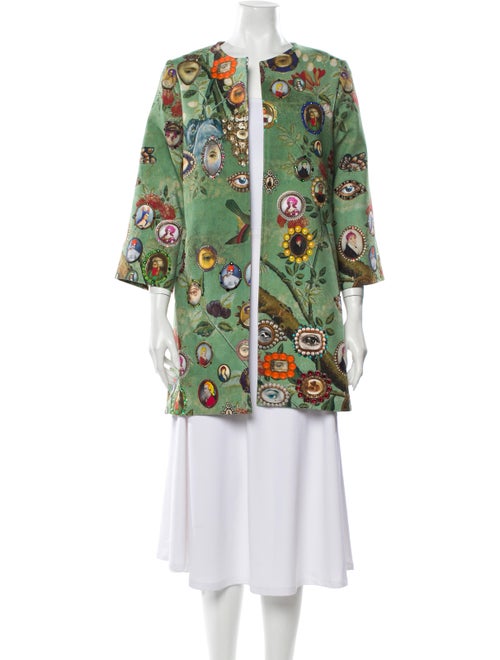 Libertine Printed Coat Green
