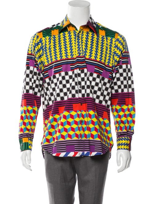 Libertine Patterned Dress Shirt w/ Tags multicolor
