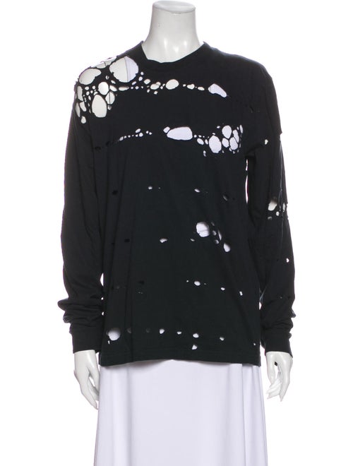 Libertine Printed Crew Neck Sweatshirt Black