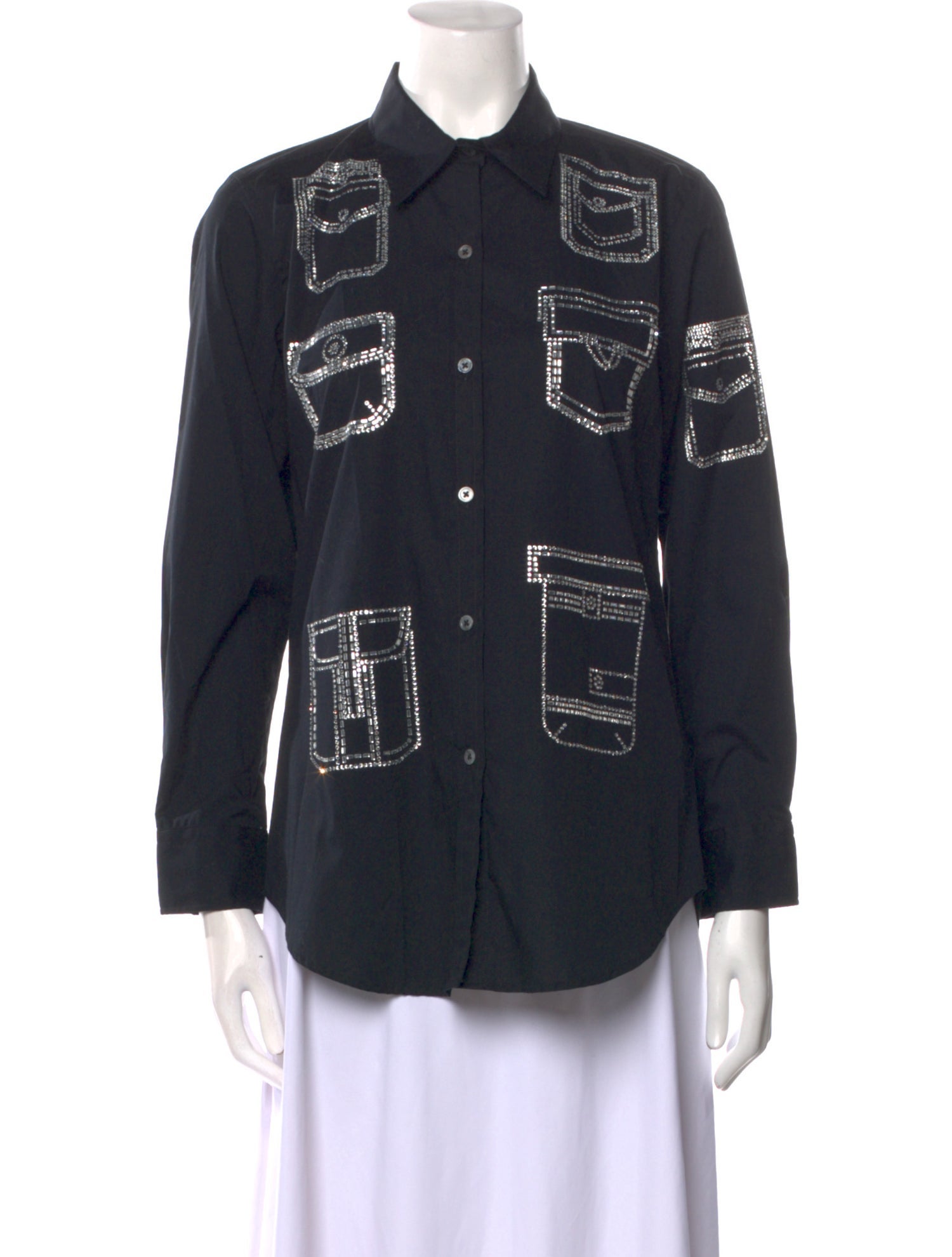 RAGLAN SLEEVE BUTTON UP TOP LIBERTINE LADY