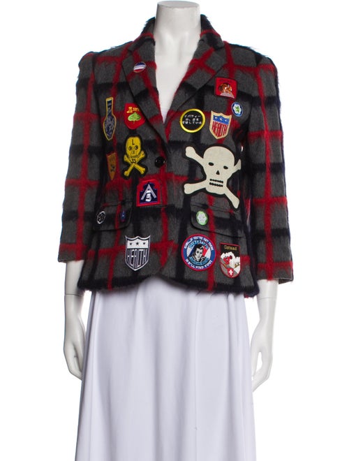 Libertine Plaid Print Blazer