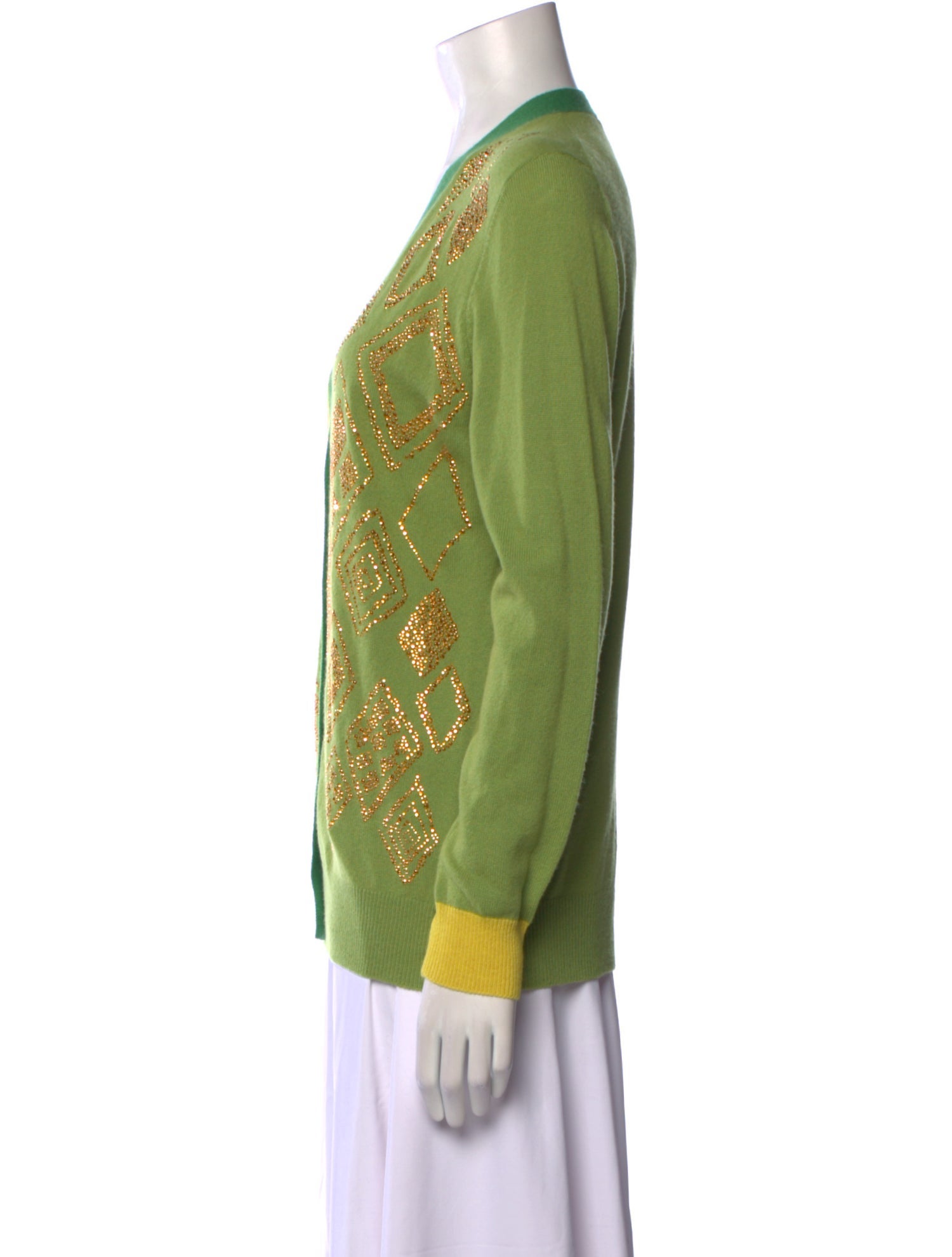 Libertine Patterned V-Neck Sweater