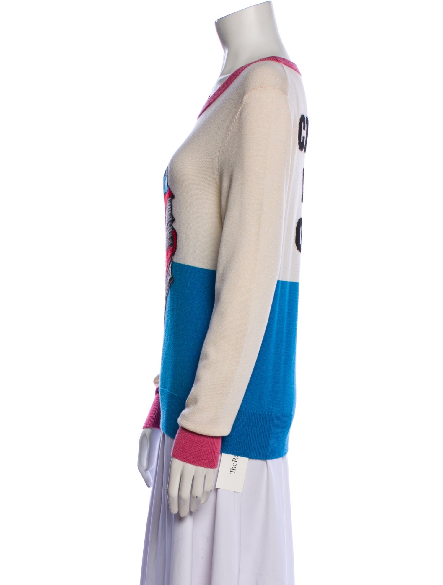 Libertine Cashmere Graphic Print Sweater