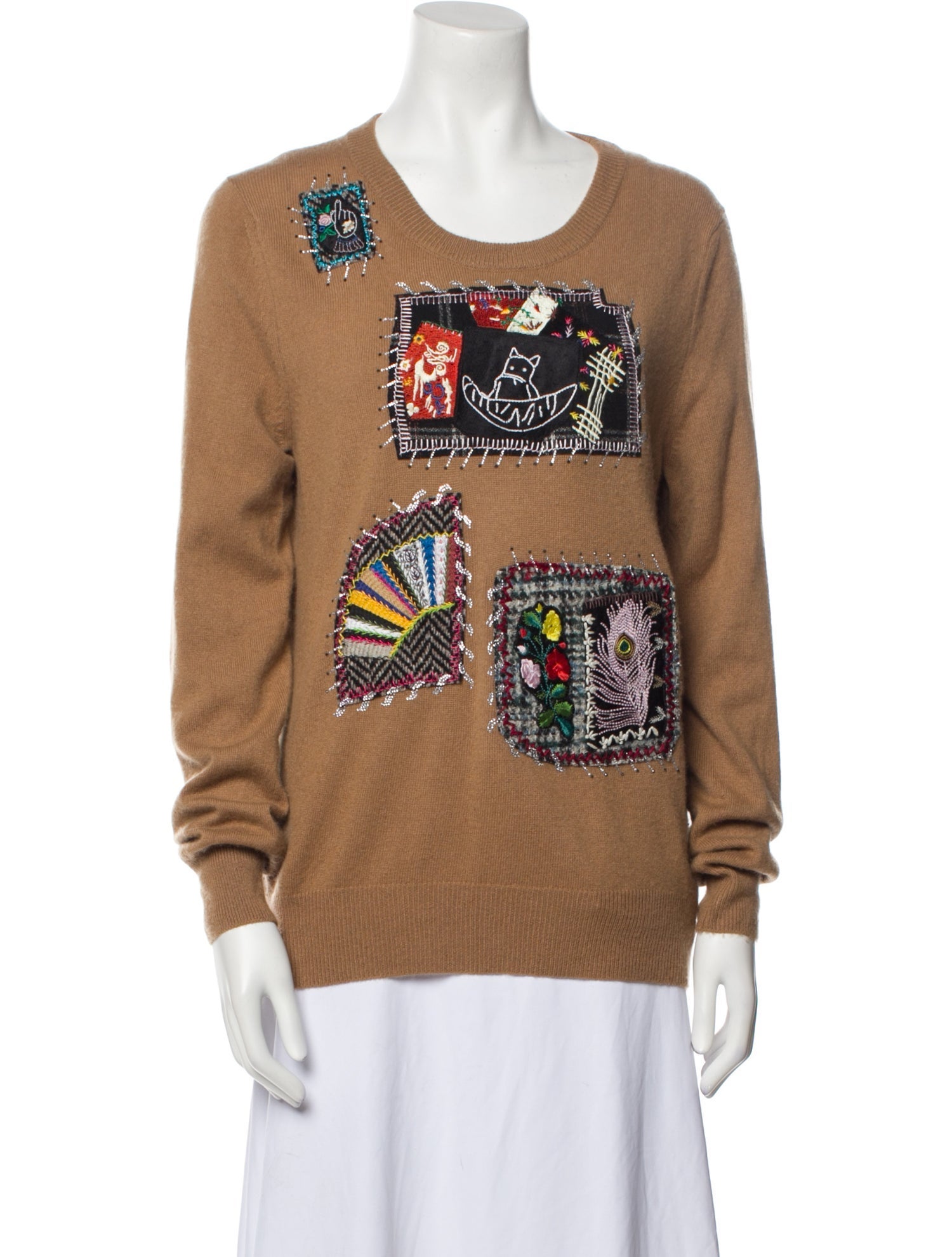 Libertine Cashmere Graphic Print Sweater