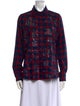 Libertine Plaid Print Long Sleeve Button-Up Top