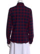 Libertine Plaid Print Long Sleeve Button-Up Top