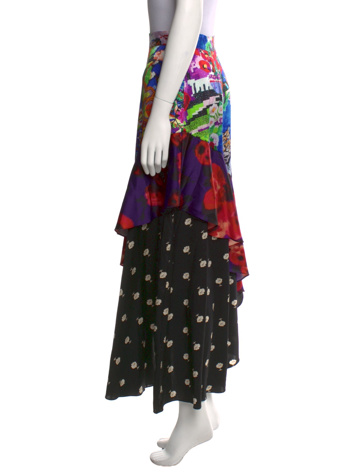 Libertine Silk Midi Length Skirt