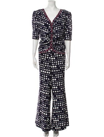 Libertine Silk Polka Dot Print Pantsuit