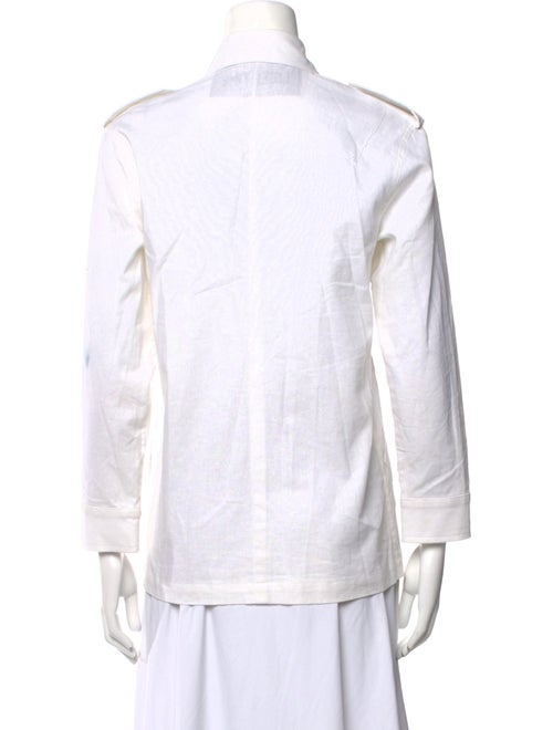 Libertine Linen Graphic Print Button-Up Top