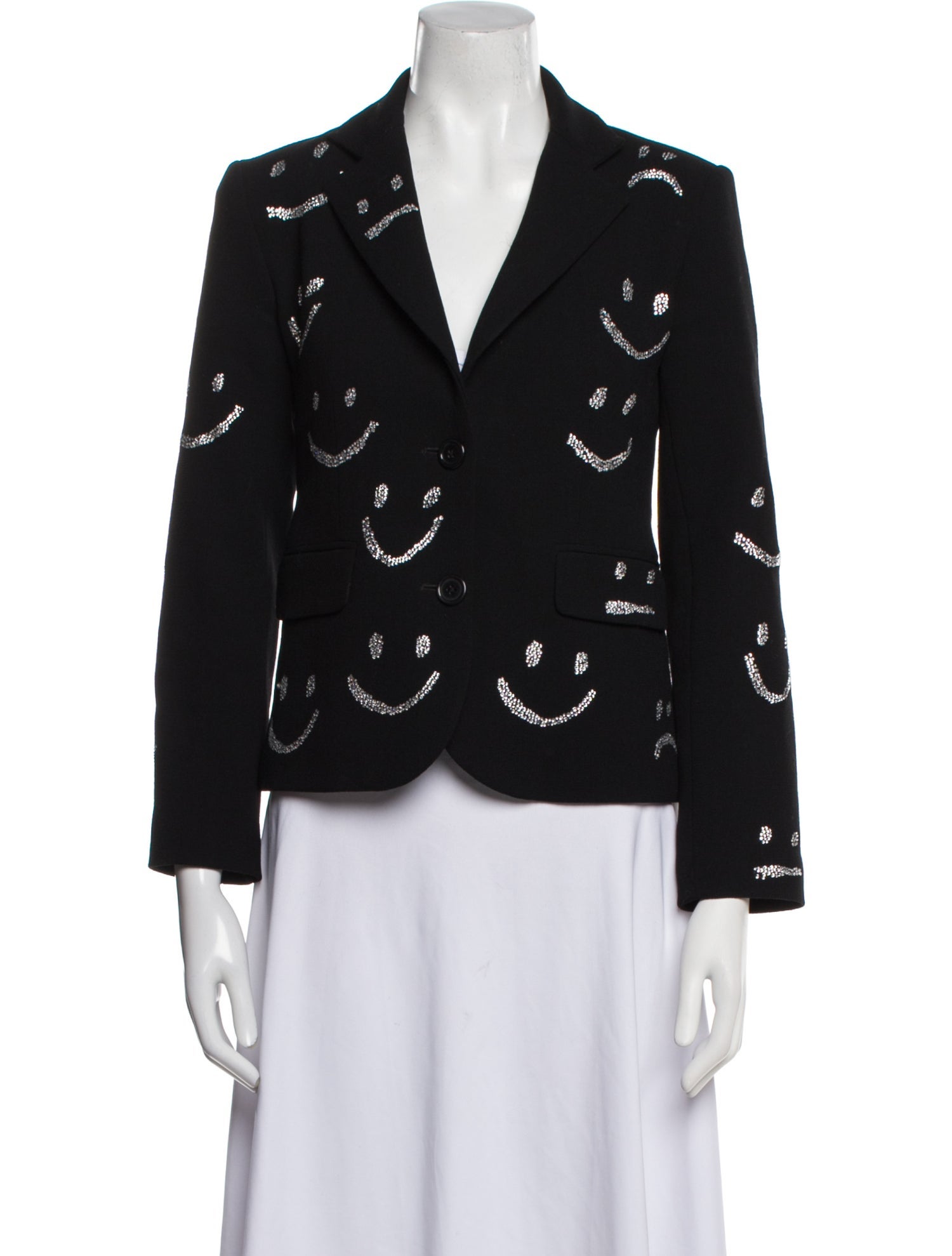 Libertine Wool Printed Blazer