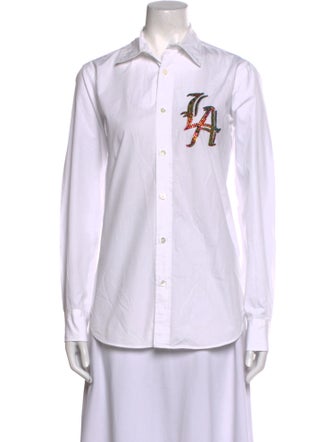 Libertine Long Sleeve Button-Up Top