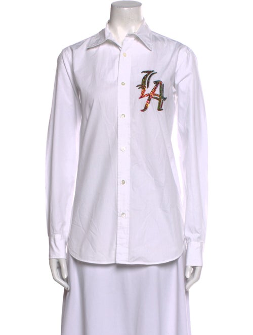 Libertine Long Sleeve Button-Up Top