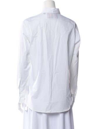 Libertine Graphic Print Long Sleeve Button-Up Top