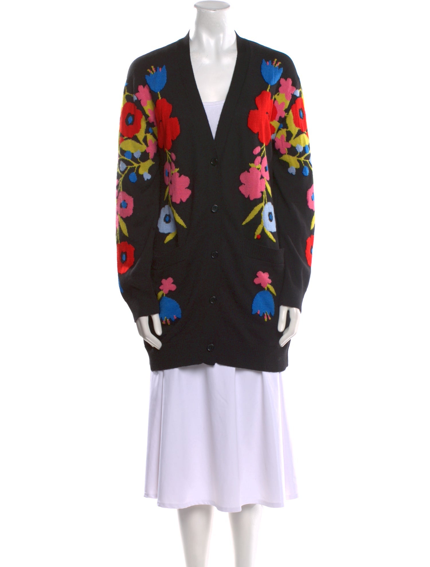 Libertine Cashmere Floral Print Sweater