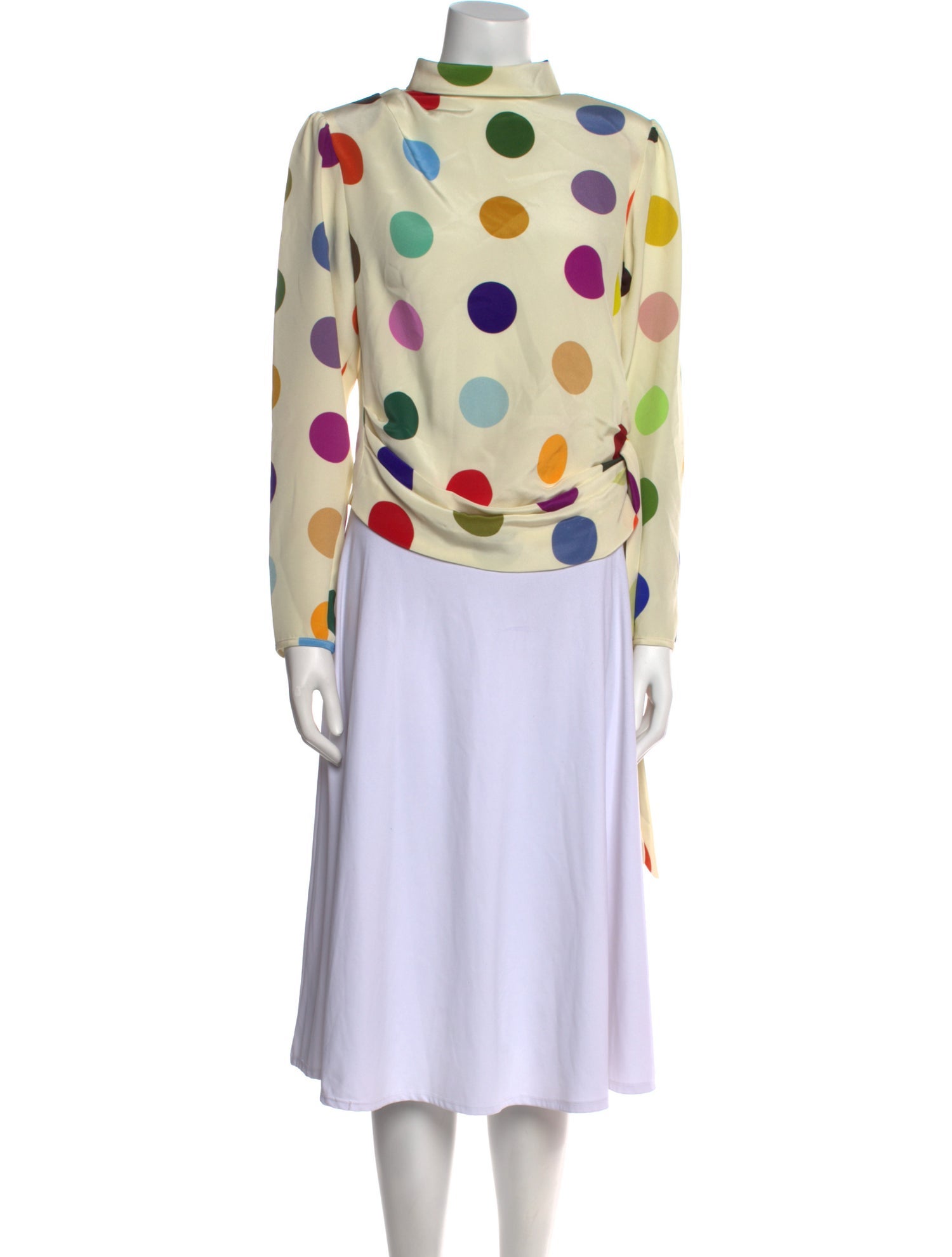 Libertine Silk Polka Dot Print Blouse