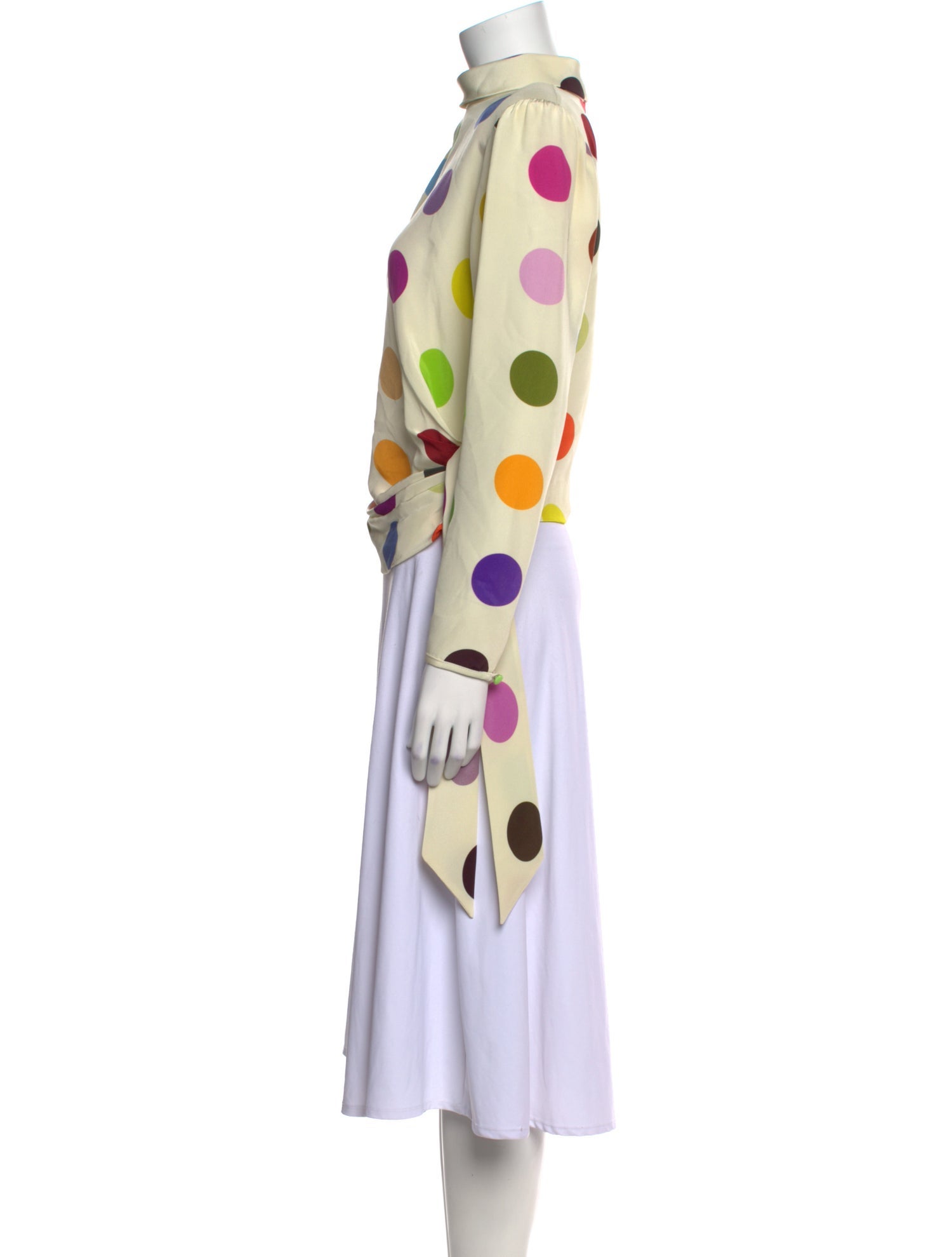 Libertine Silk Polka Dot Print Blouse