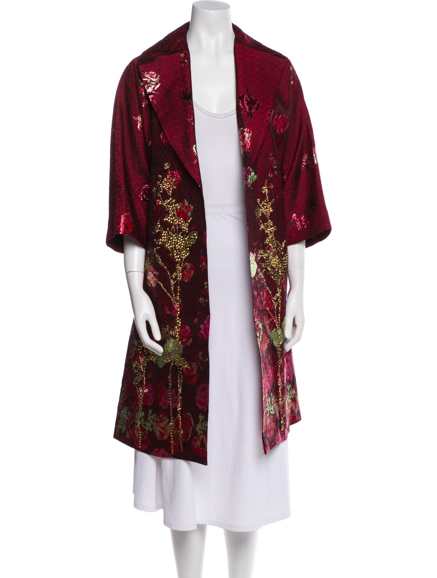 Libertine Silk Floral Print Coat