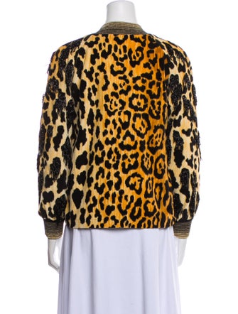 Libertine Animal Print Bomber Jacket