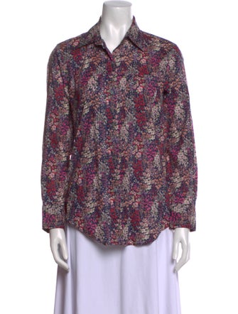 Libertine Paisley Print Long Sleeve Blouse