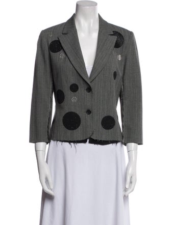 Libertine Wool Polka Dot Print Blazer