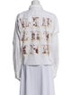 Libertine Graphic Print Long Sleeve Button-Up Top