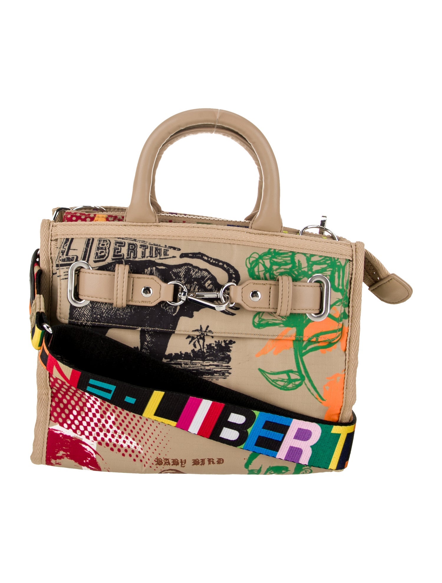 Libertine Nylon Top Handle Bag