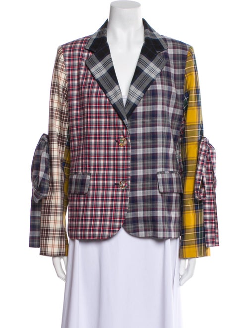 Libertine Plaid Print Blazer