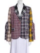 Libertine Plaid Print Blazer