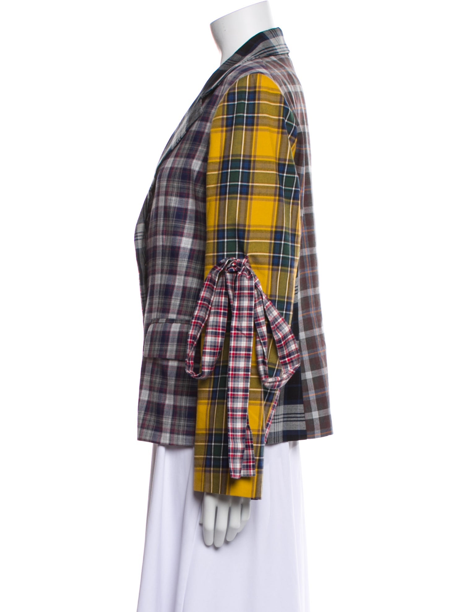 Libertine Plaid Print Blazer