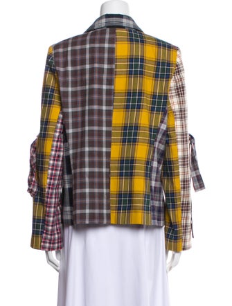 Libertine Plaid Print Blazer
