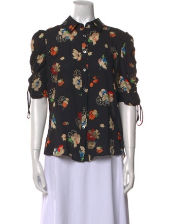 Libertine Silk Floral Print Blouse