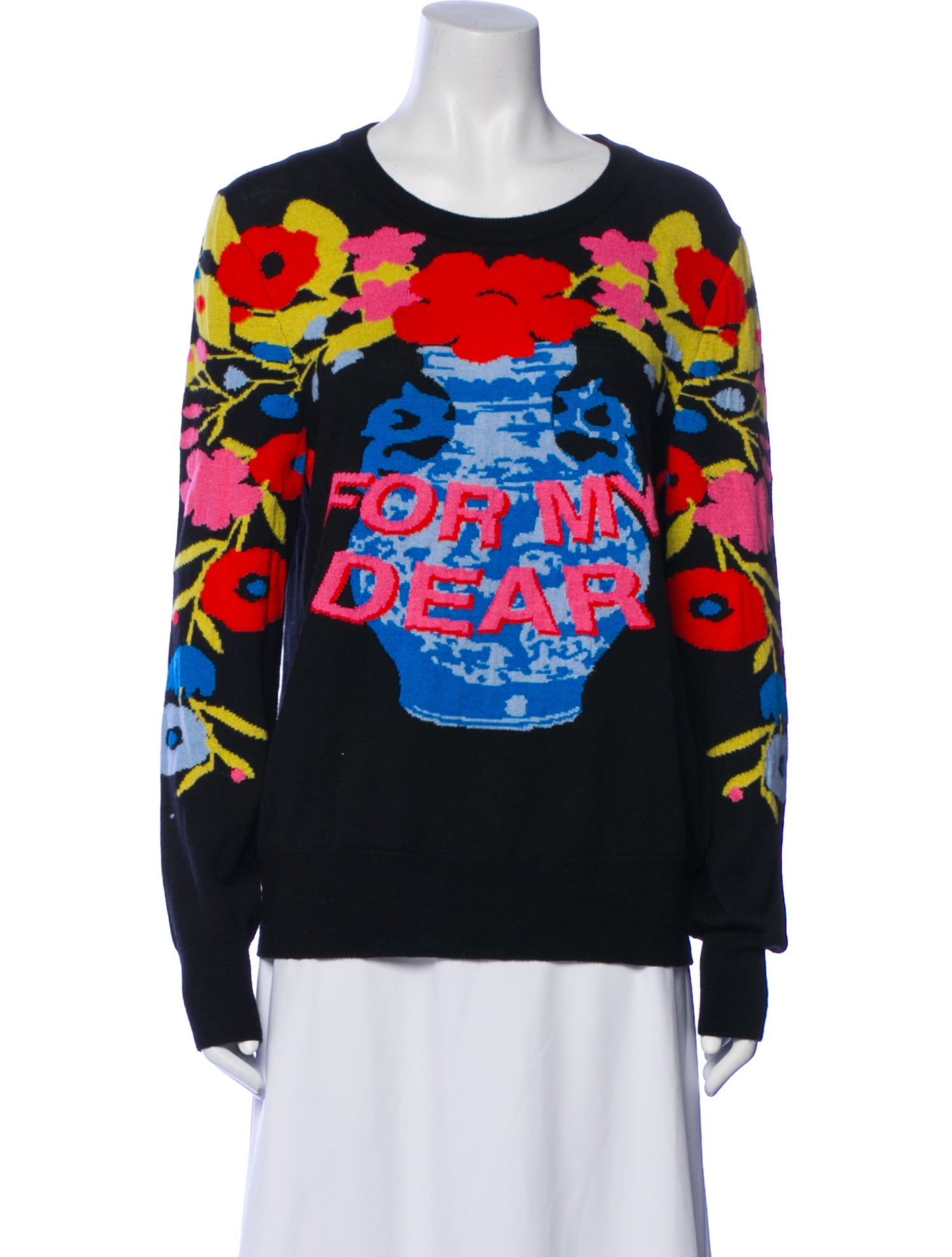 Libertine Cashmere Floral Print Sweatshirt