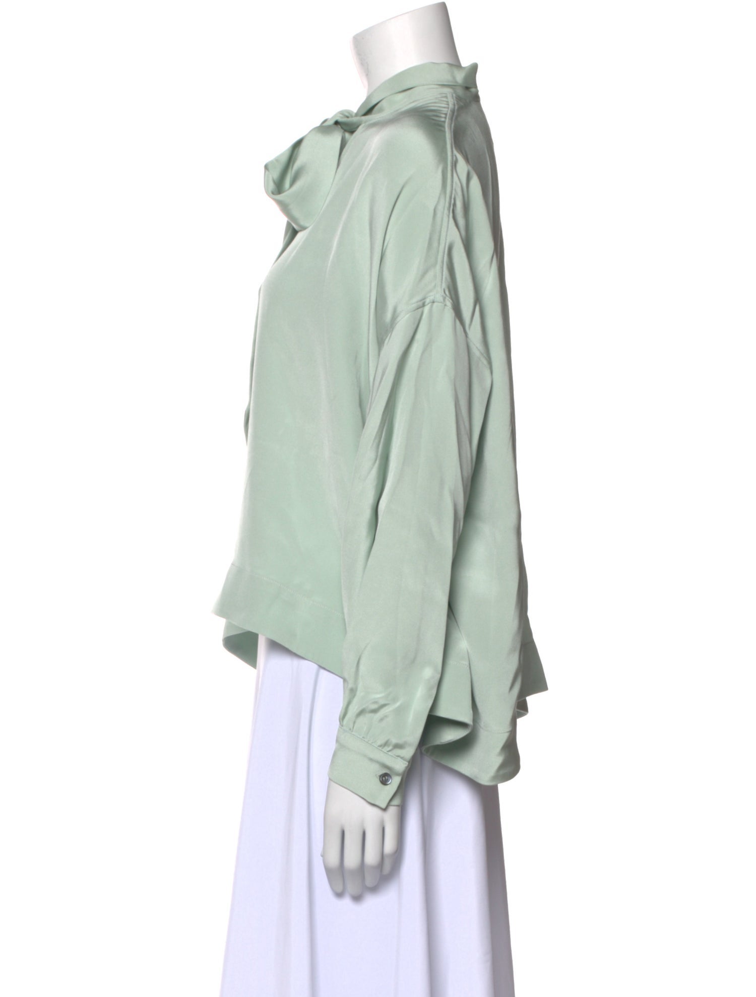 Libertine Silk Mock Neck Blouse