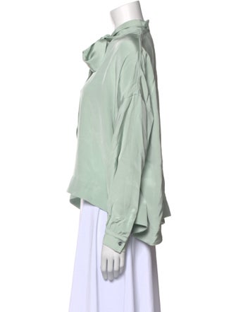 Libertine Silk Mock Neck Blouse