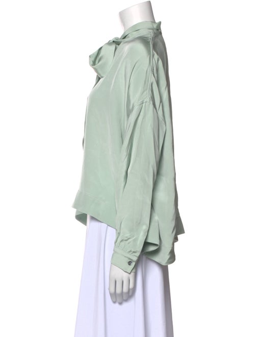 Libertine Silk Mock Neck Blouse