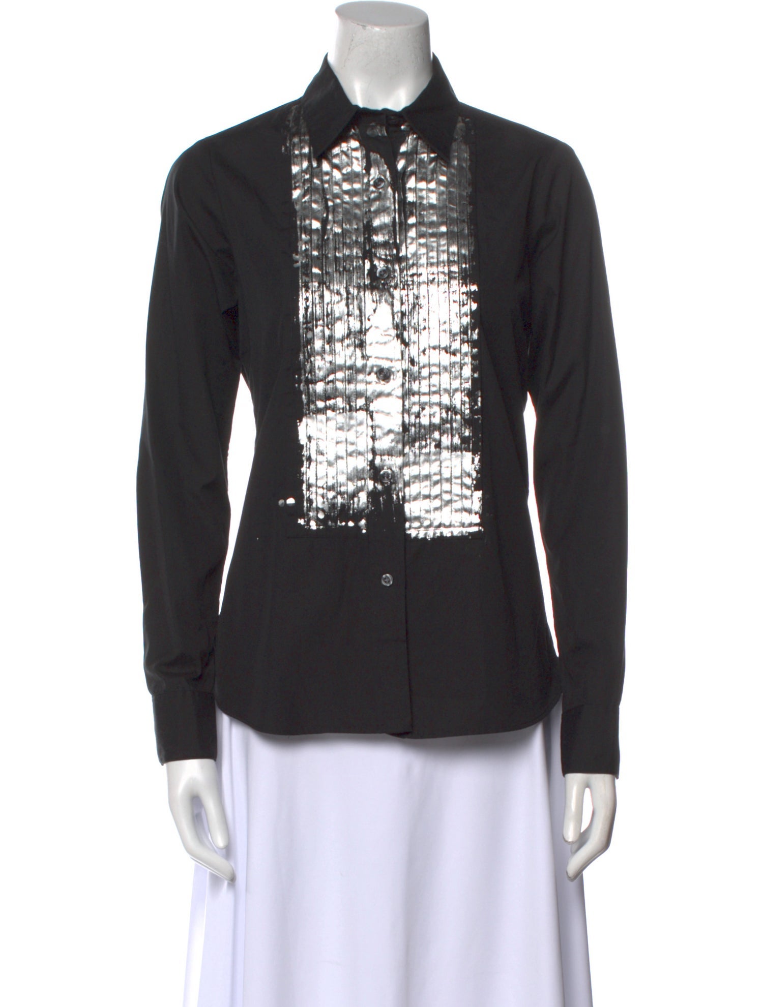 Libertine Long Sleeve Button-Up Top