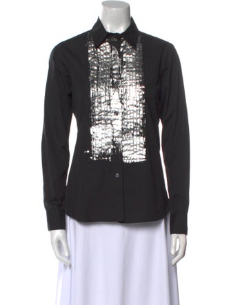 Libertine Long Sleeve Button-Up Top