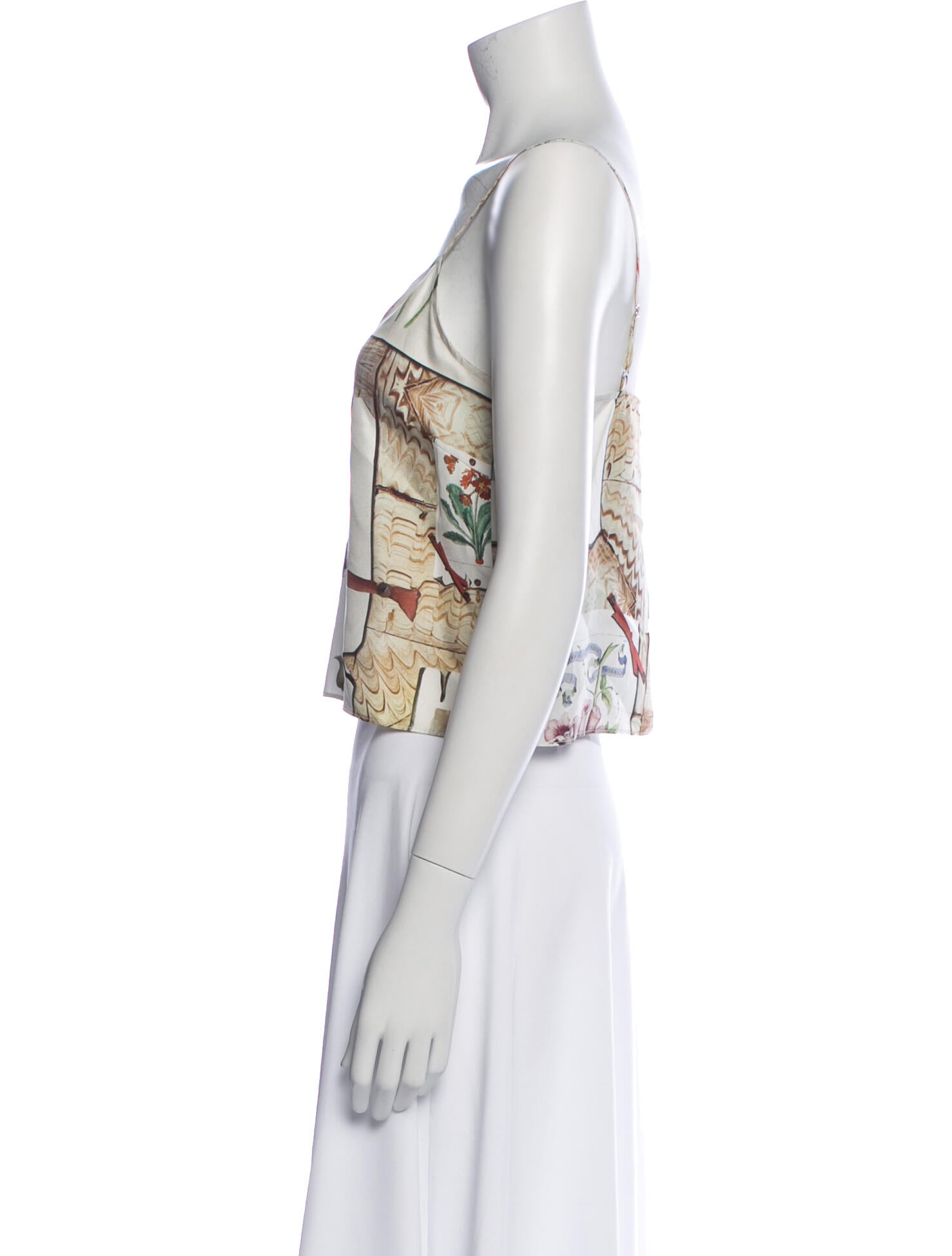 Libertine Silk Floral Print Crop Top w/ Tags