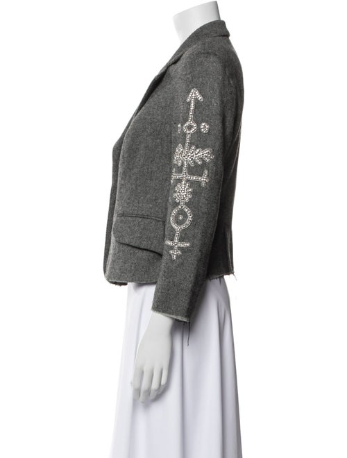 Libertine Wool Tweed Pattern Blazer