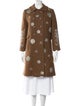 Libertine Wool Floral Print Peacoat