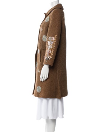 Libertine Wool Floral Print Peacoat