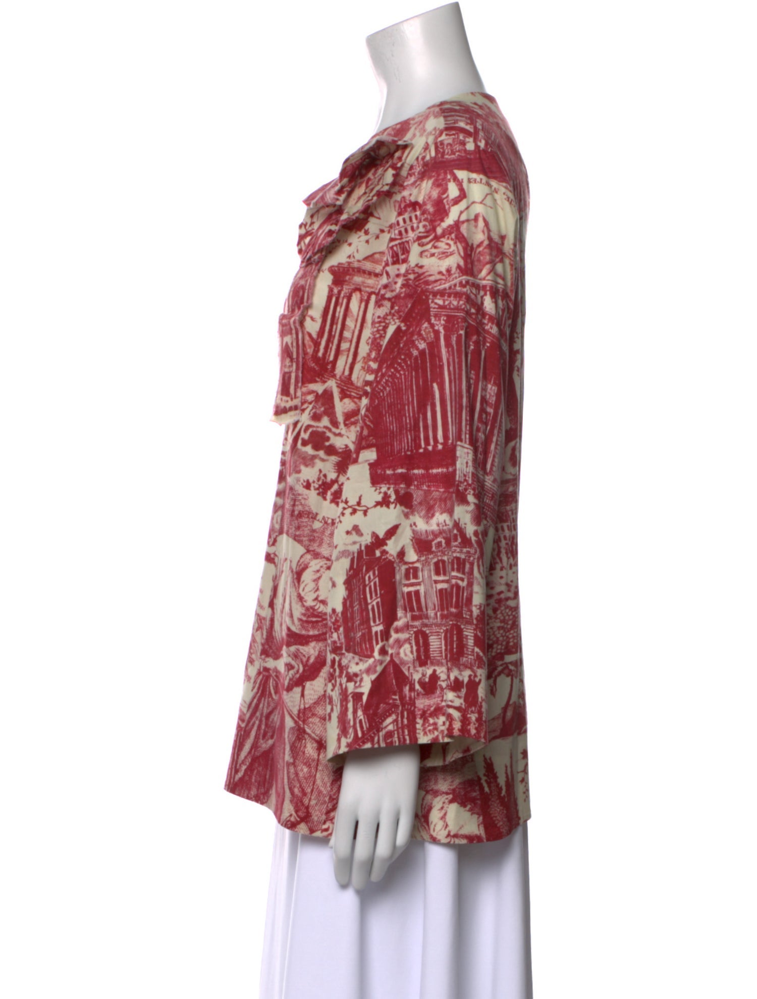 Libertine Printed Scoop Neck Blouse