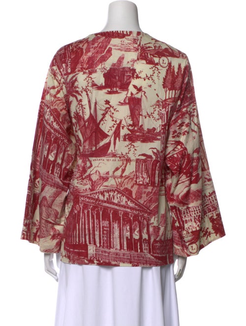 Libertine Printed Scoop Neck Blouse