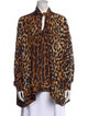 Libertine Silk Animal Print Blouse