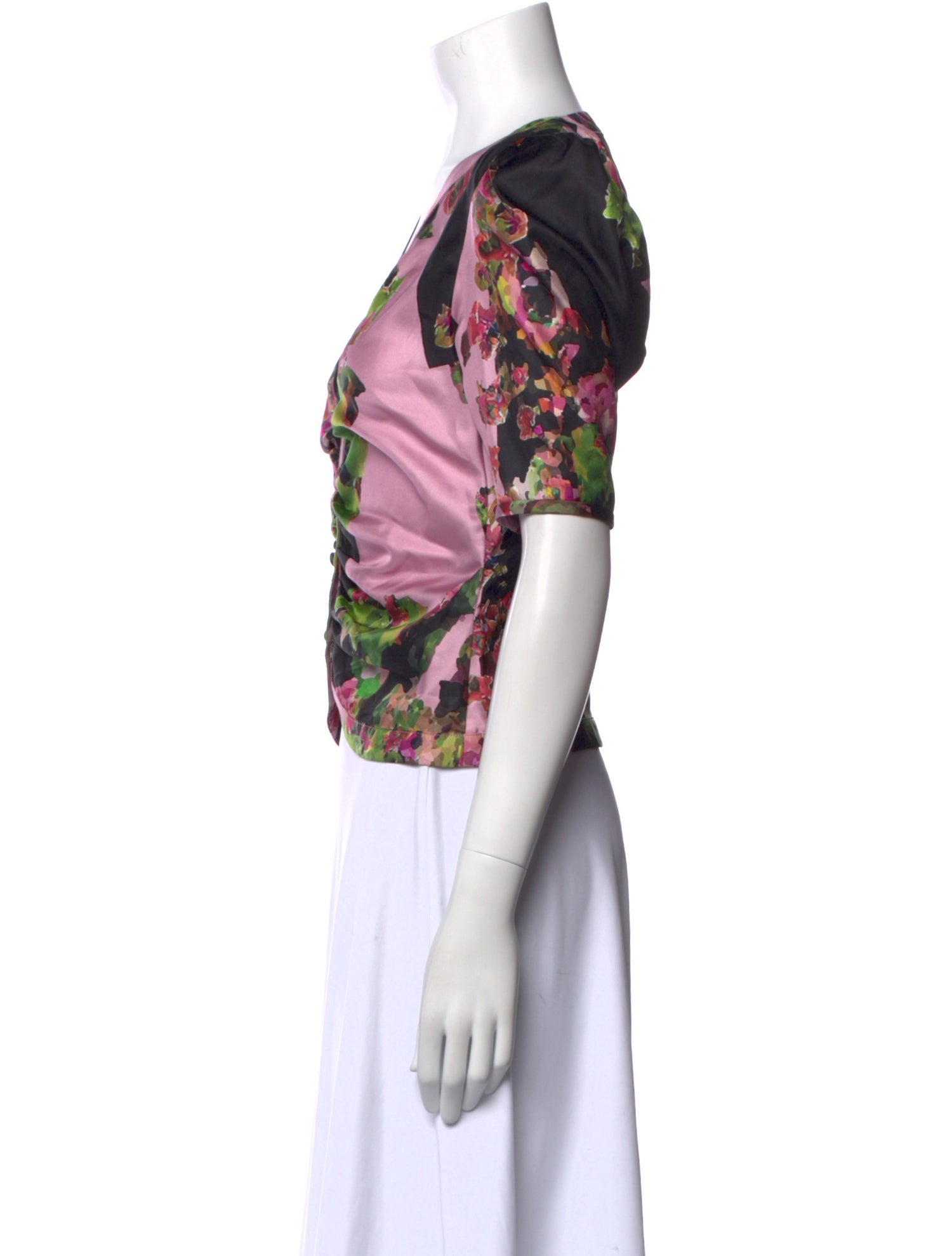 Libertine Linen Floral Print Crop Top