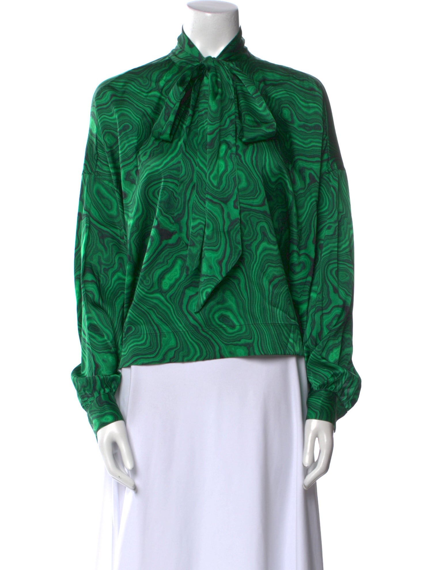 Libertine Printed Mock Neck Blouse