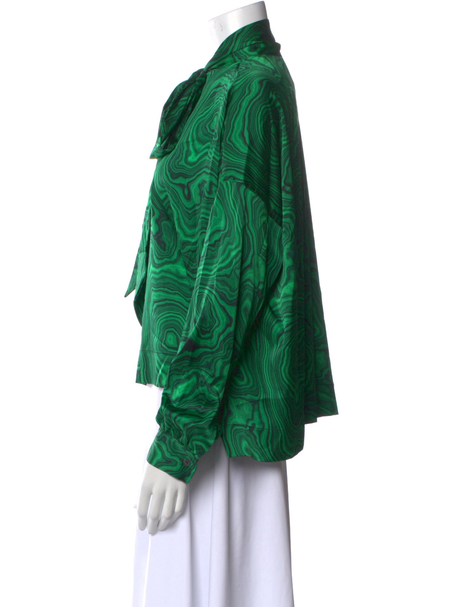 Libertine Printed Mock Neck Blouse