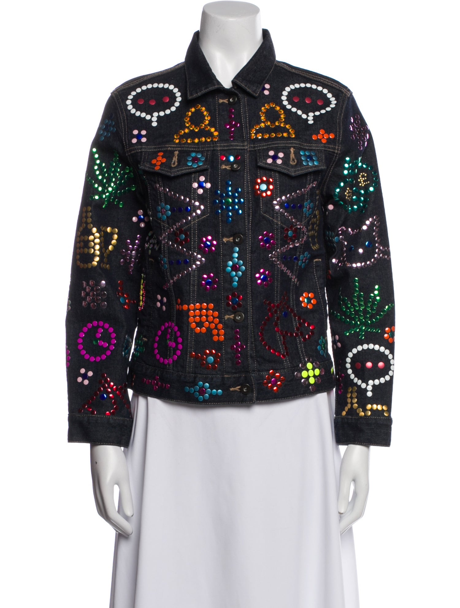 Libertine Floral Print Denim Jacket