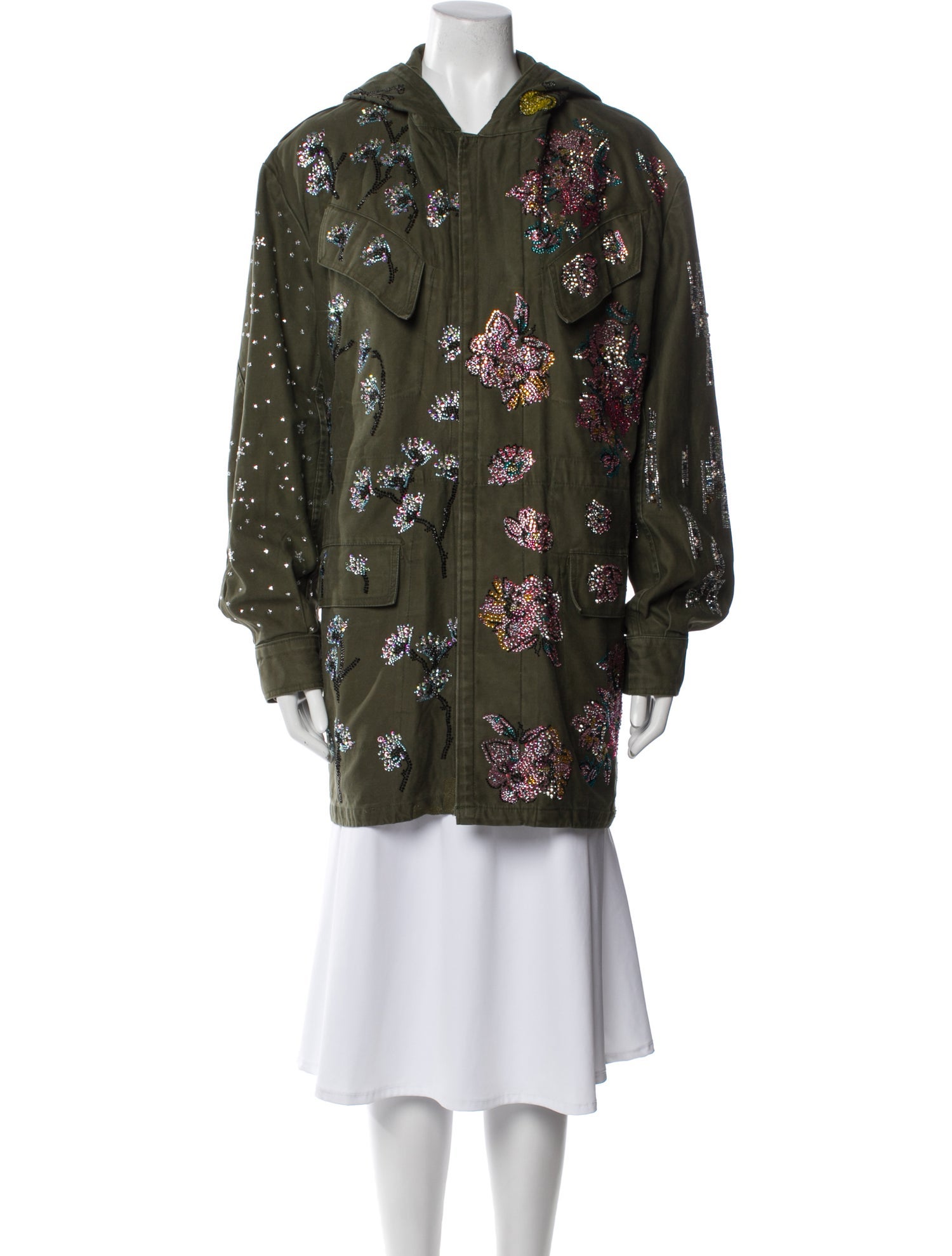 Libertine Floral Print Trench Coat