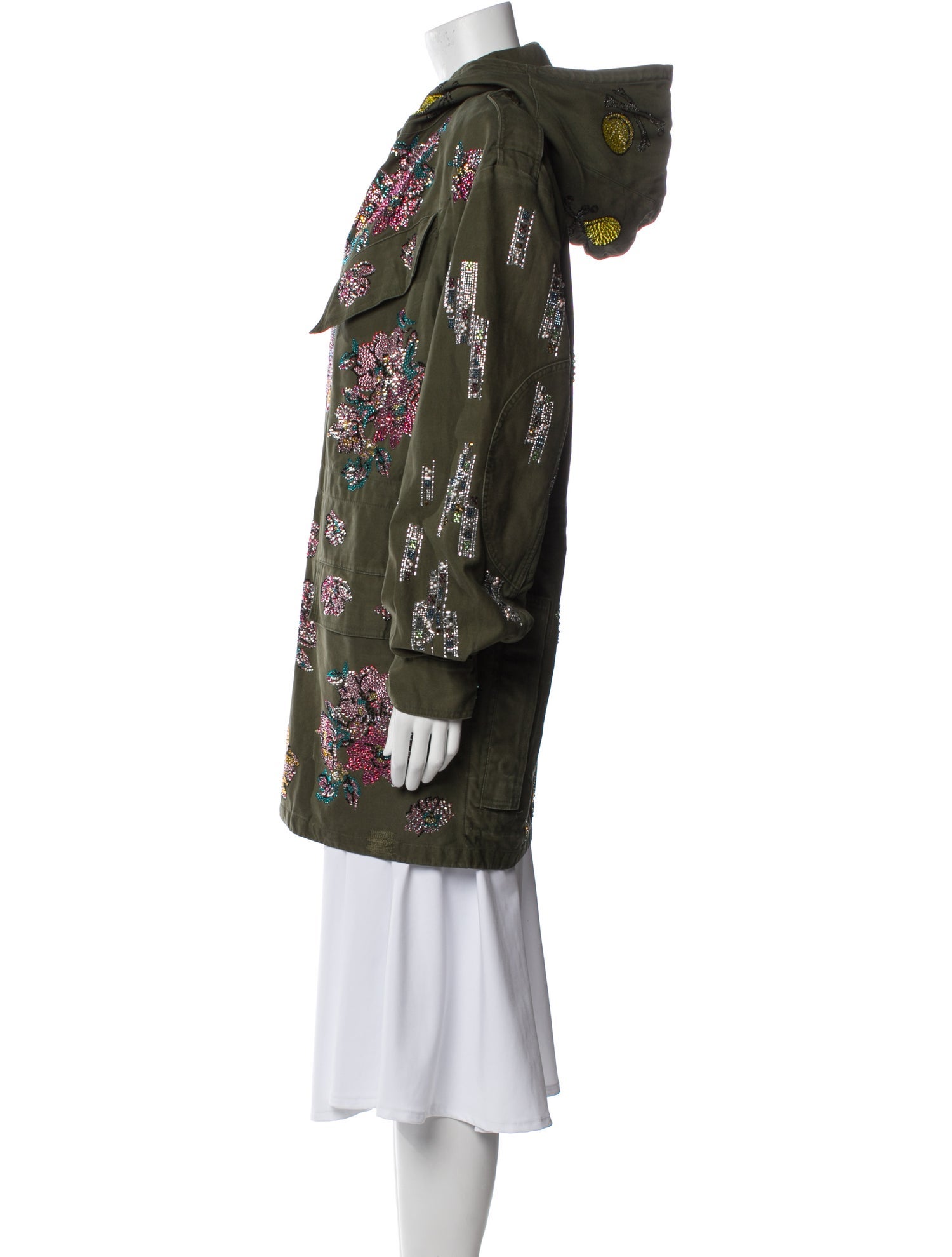 Libertine Floral Print Trench Coat
